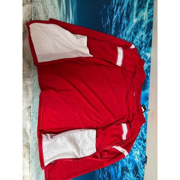 ❄️Under Armour Mens Team Knit Warm Up Full Zip Jacket Red White 1376884 LG - Picture 11 of 13